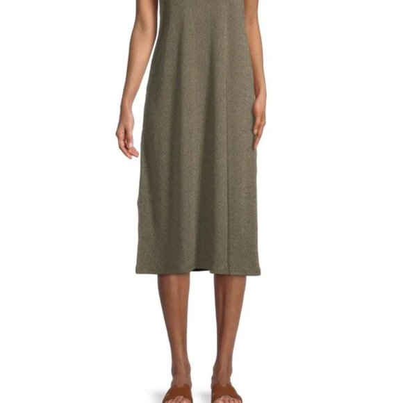 MADEWELL Westville Tank Midi Olive A-Line Dress - Picture 2 of 8